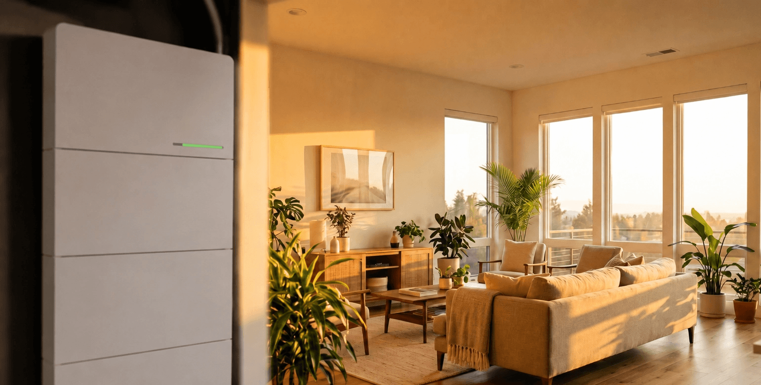 Une maison équipée de panneaux solaires